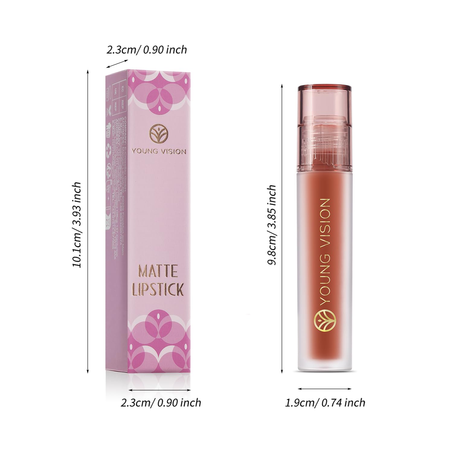 YOUNG VISION Nude Matte Lipstick – Velvety Liquid Lip Cream, Smooth Application, Comfortable Wear with a Soft Finish, Available in Nude & Vibrant Shades – Keeps Lips Soft and Hydrated - Image 7