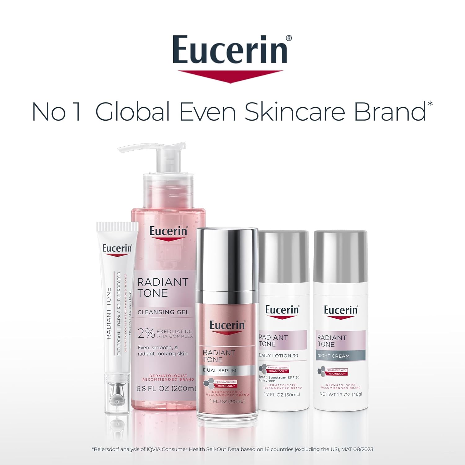 Eucerin Radiant Tone Eye Cream Dark Circle Corrector, Eye Brightening Cream with Thiamidol and Hyaluronic Acid, Helps Reduce the Look of Eye Puffiness, 0.5 Oz Tube - Image 11