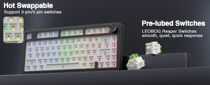 AULA F75 Pro Wireless Mechanical Keyboard Image 6