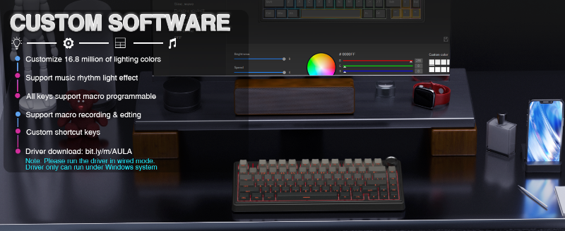AULA F75 Pro Wireless Mechanical Keyboard Image 7