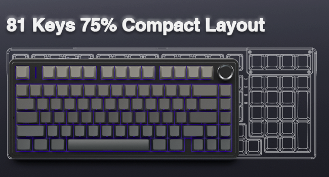 AULA F75 Pro Wireless Mechanical Keyboard Image 9