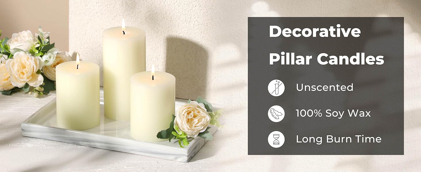 White Pillar Candle