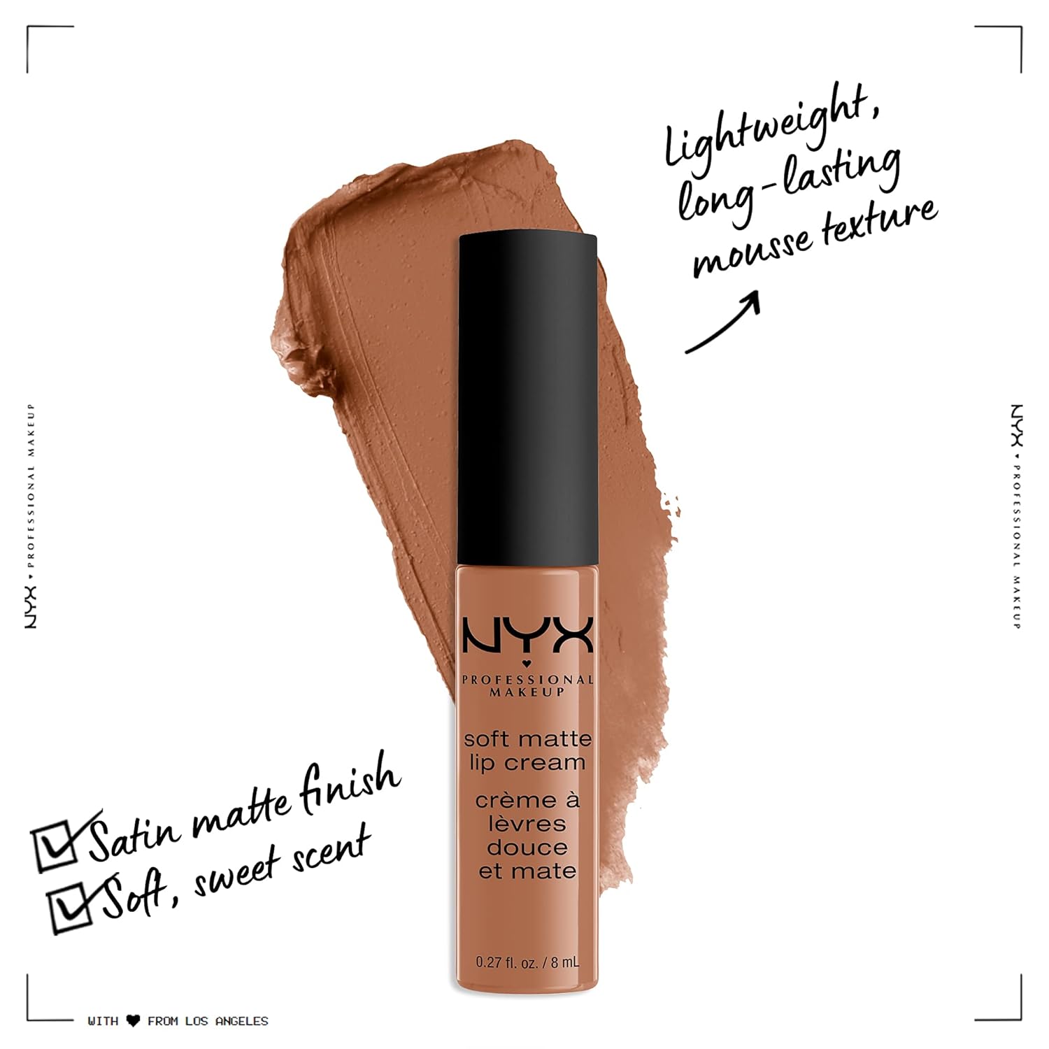 NYX PROFESSIONAL MAKEUP London Soft Matte Lip Cream & Madeleine Butter Gloss - Mid-Tone Lip Colors - Image 3