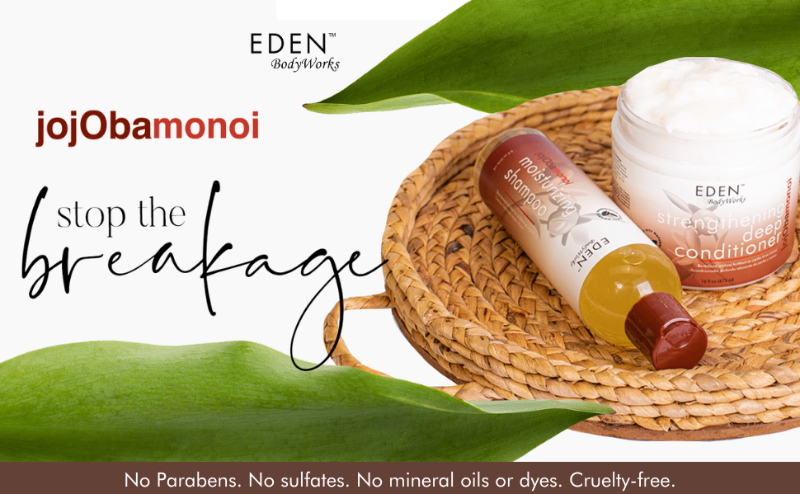 EDEN BodyWork Jojoba Monoi Collection Helos strengthen hair & helps repair damaged hair