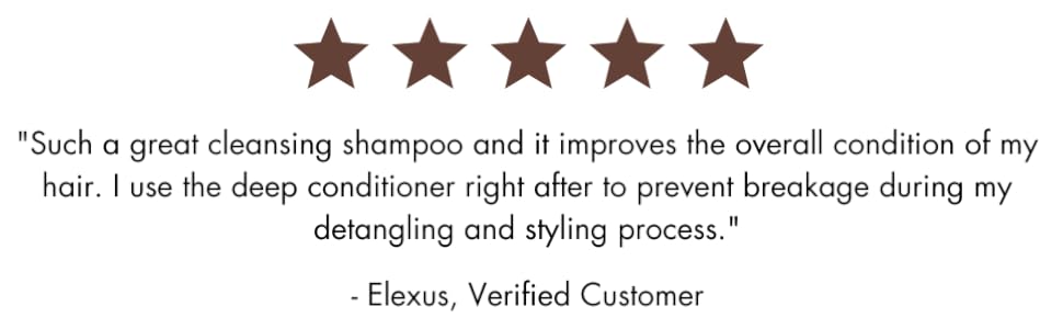 Jojoba monoi cleansing shampoo and deep conditioner prevents breakage and detangles
