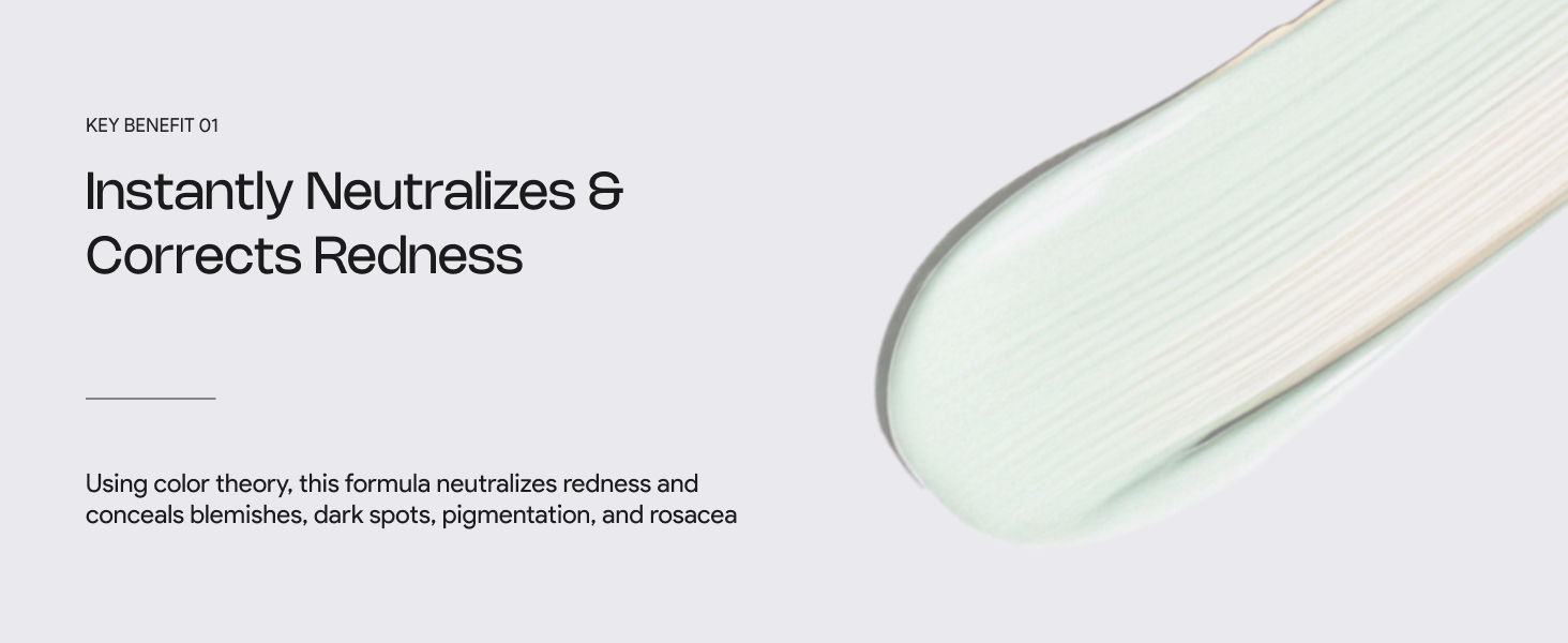 instantly neutralizes and corrects redness