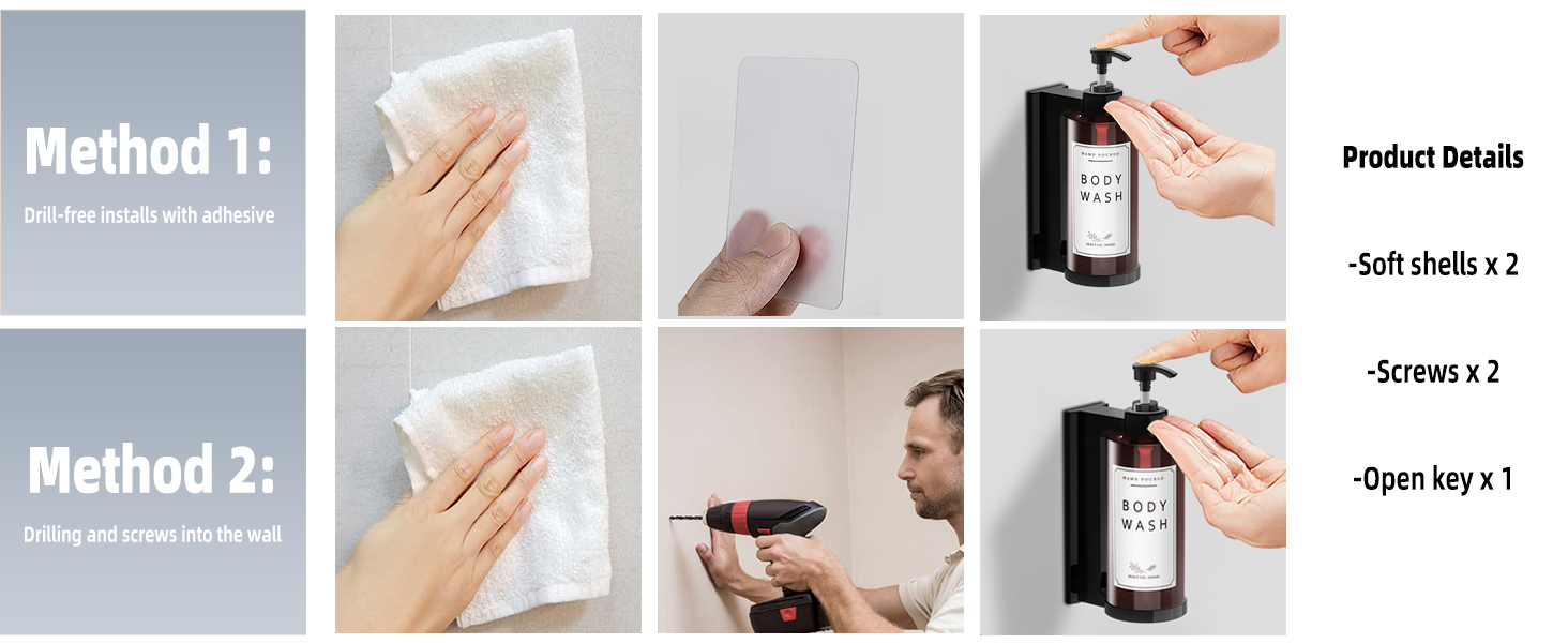 plastic soap dispenser with pump