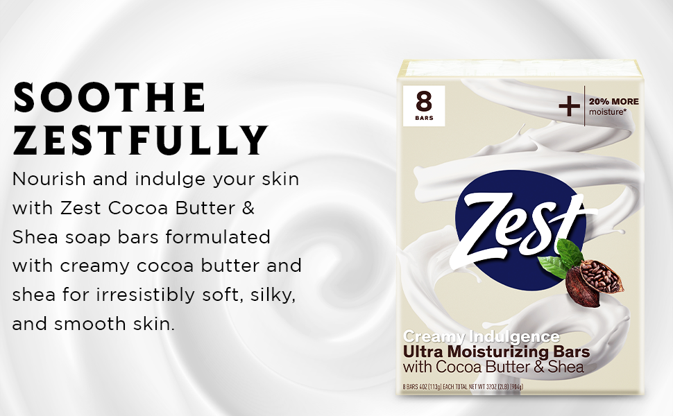 Zest Cocoa Butter Bar Soap