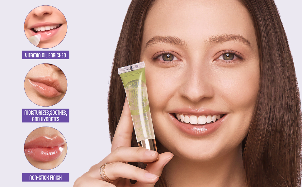 ruby kisses broadway vita-lip clear lip gloss hydrating moisturizing vitamin non-sticky shine glossy