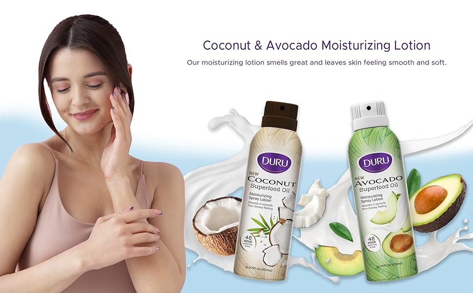 Avocado and Coconut Spray Lotion