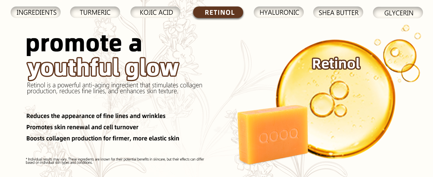 RETINOL promote a youthful glow