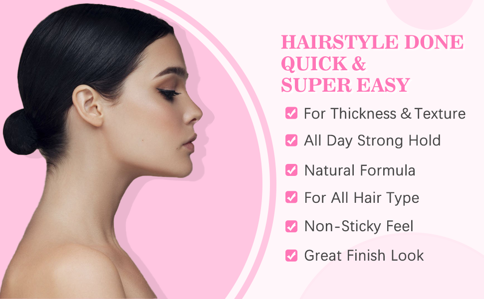 Hair finishing stick for edges