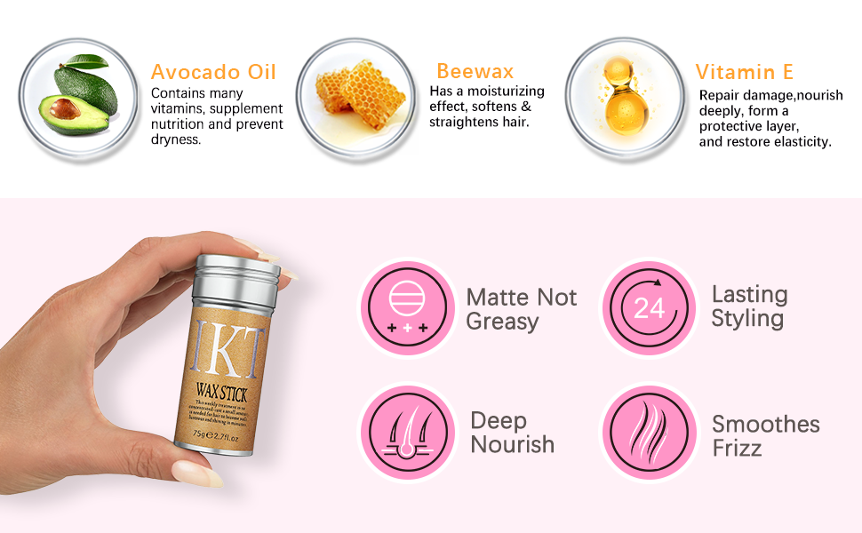 Natural ingredients in hair wax