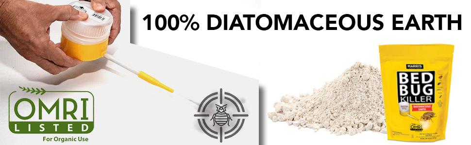 HARRIS Bed Bug Killer Diatomaceous Earth Duster