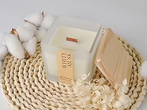 Rubber Seal Wood Lid Candle