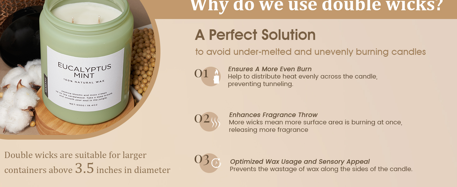 Soy natural candles for home scented