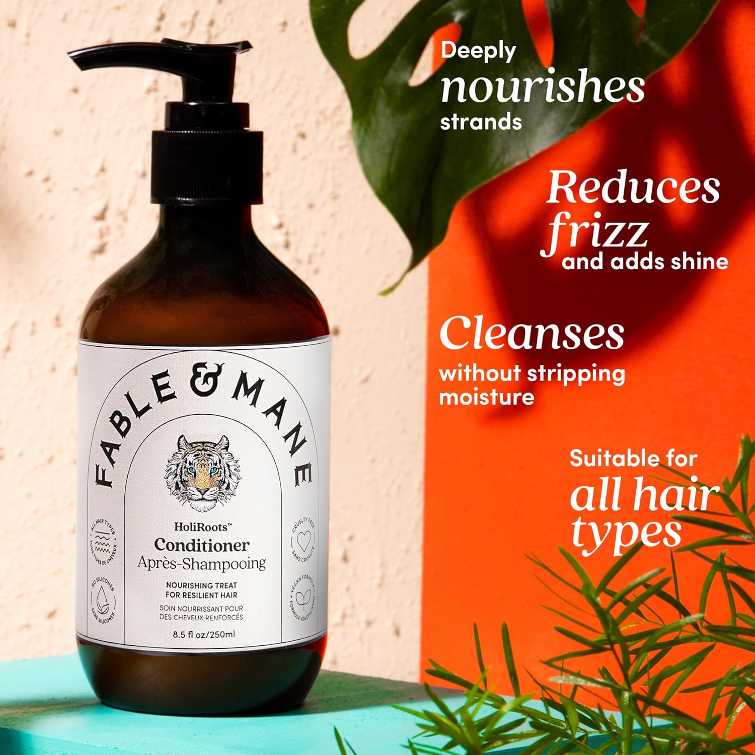 Fable & Mane HoliRoots Hydrating Shampoo and Coconut Oil Conditioner Set 8.5 Fl Oz - Image 7