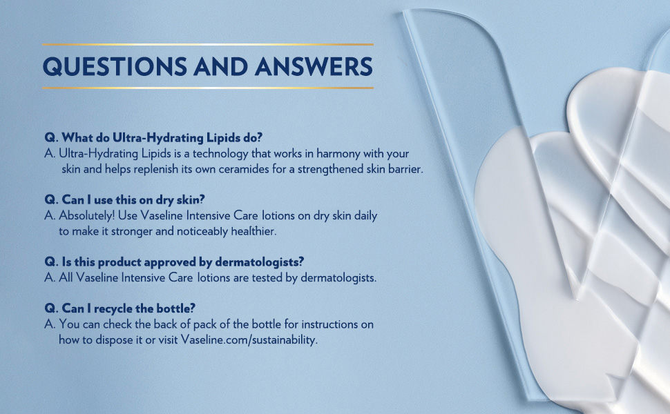 Vaseline Nourishing Moisture Questions and Answers