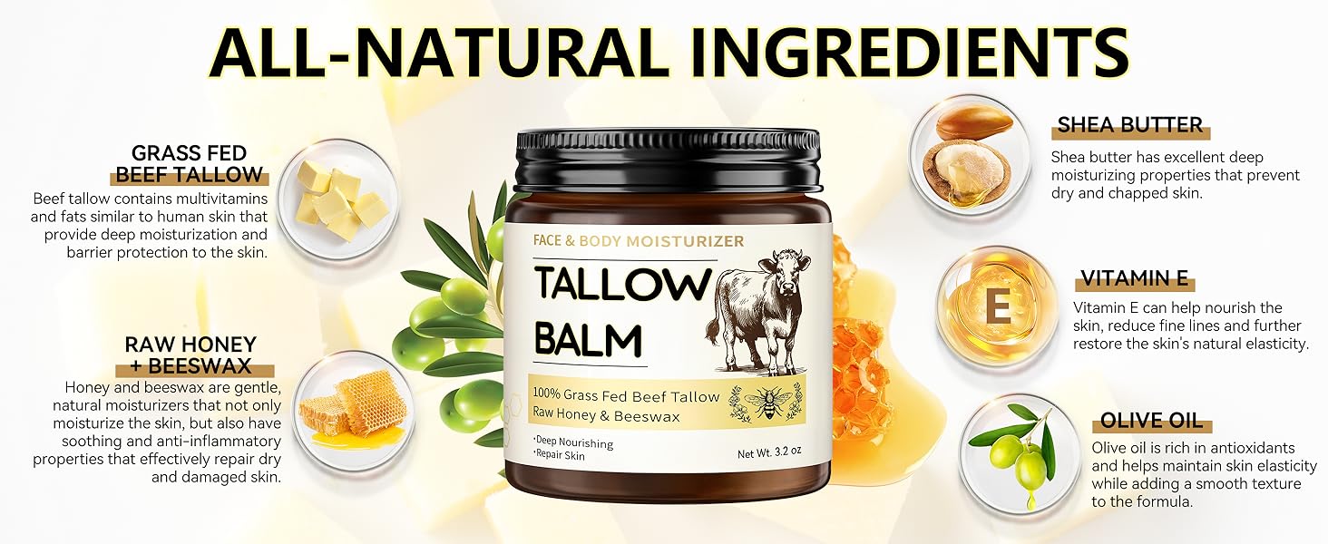 tallow honey balm