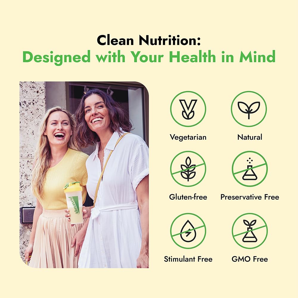 Almased Protein Powder for Weight Loss Kit for Men & Women, Natural Meal Replacement Shake for Weight Loss, Supplement, 24 Grams of Protein Per Serving (Original Flavor, 2 Cans @ 17.6 oz ea + Shaker Bottle + Scoop) - Image 6