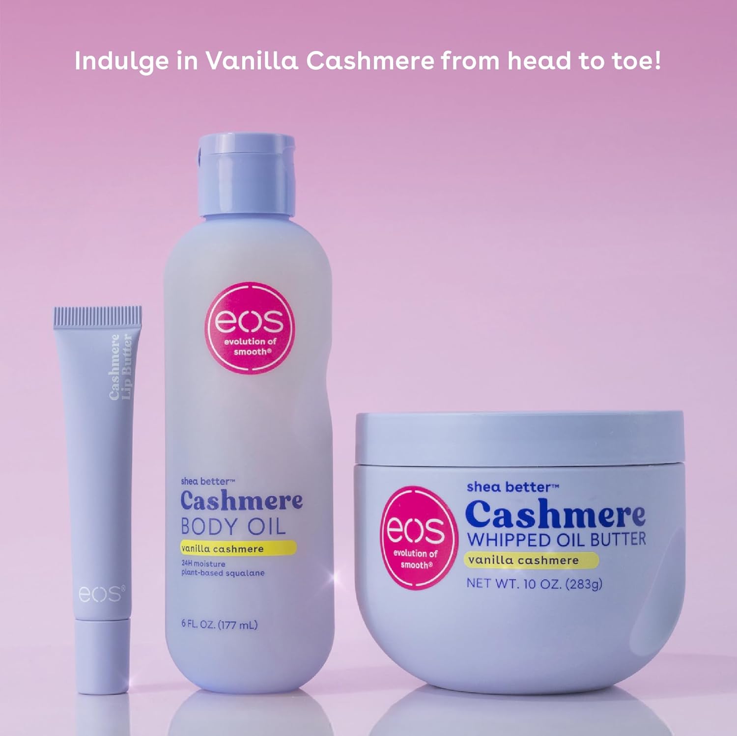 eos Cashmere Lip Butter, Vanilla Cashmere, eos Lip Butter with Plumping Peptides For Smooth Lips, 0.35 fl oz - Image 7