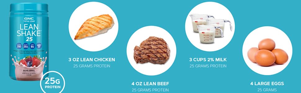 Total Lean Shake 25 Protein Chart