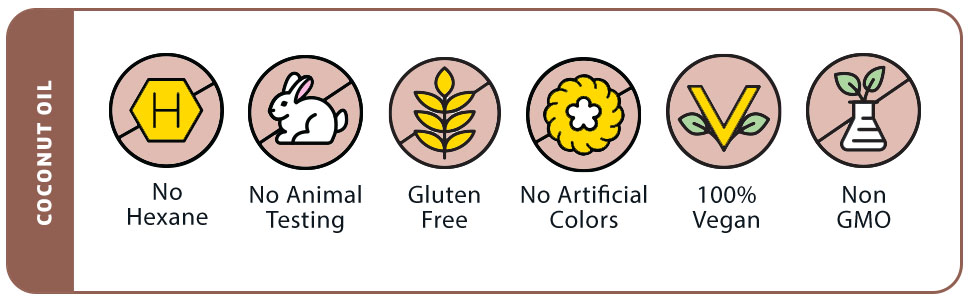 coconut oil icons 