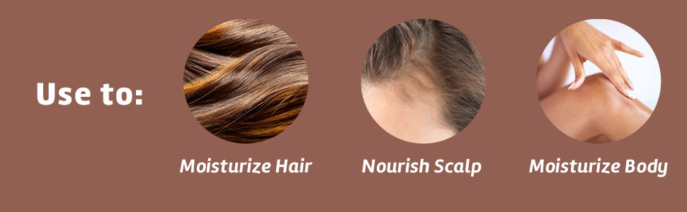 coconut oil uses for hair, scalp, and body