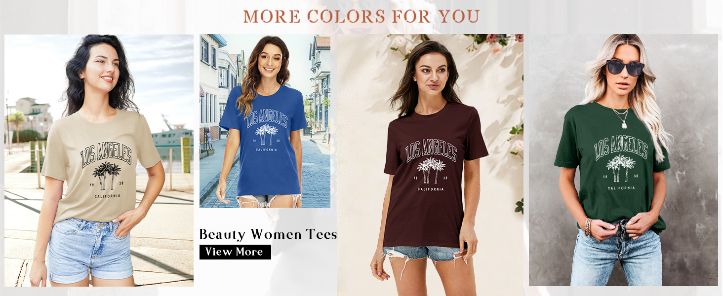 beauty women tees loose casual