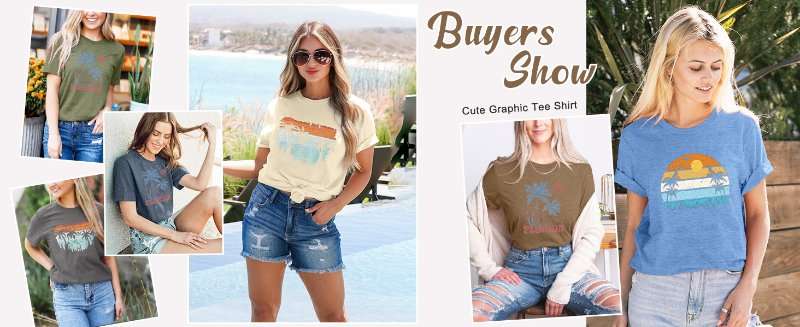 cute graphic tee shirt