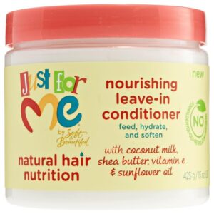 Just For Me Hair Nutrition Nourishng Leave In Conditioner, 15 Oz (Pack of 3)