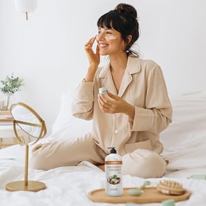 Fractionated coconut oil for skin care