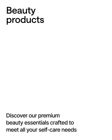 Beauty products