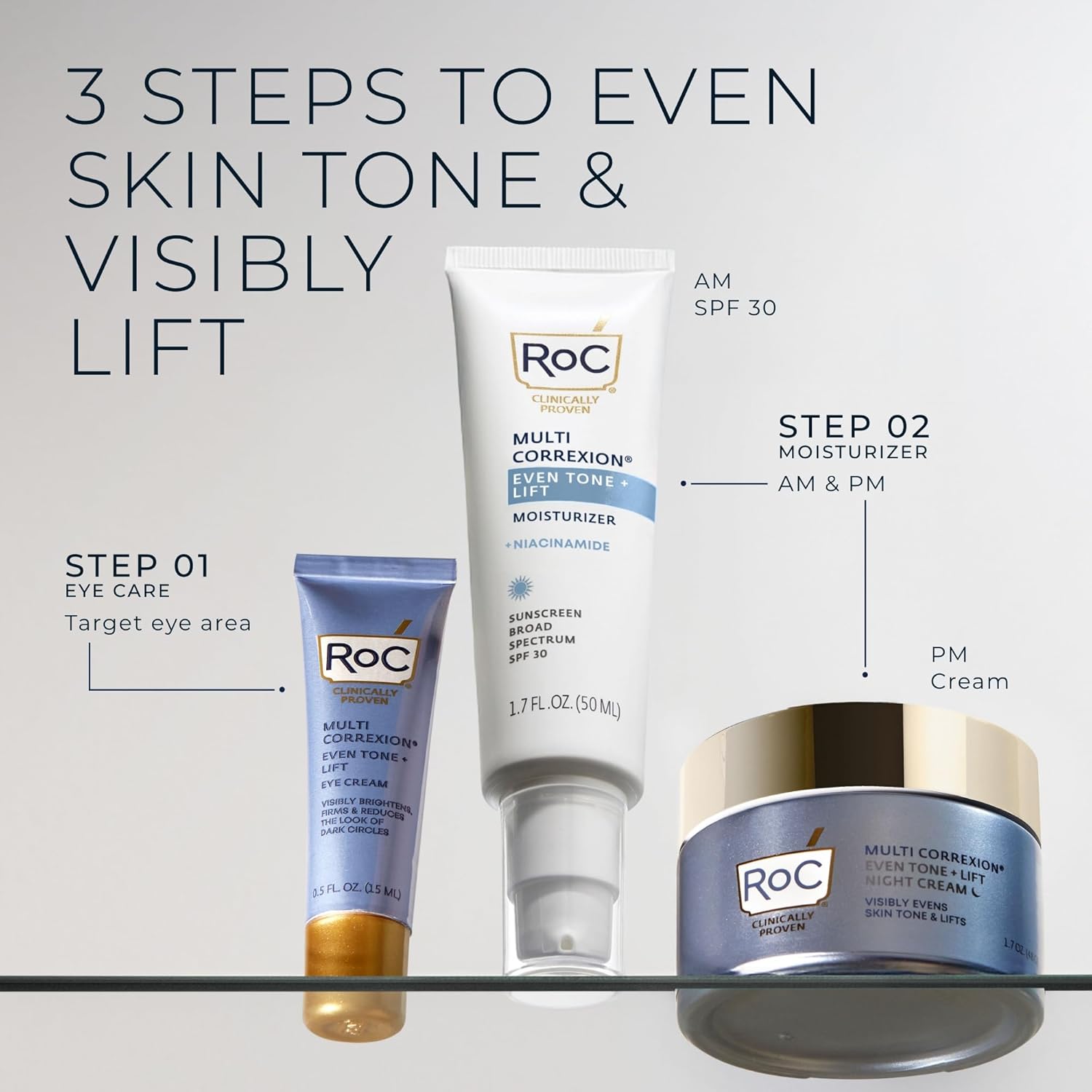 RoC Multi Correxion 5 in 1 Restoring/Anti Aging Facial Night Cream with Hexinol, 1.7 Ounces (Packaging May Vary) - Image 8
