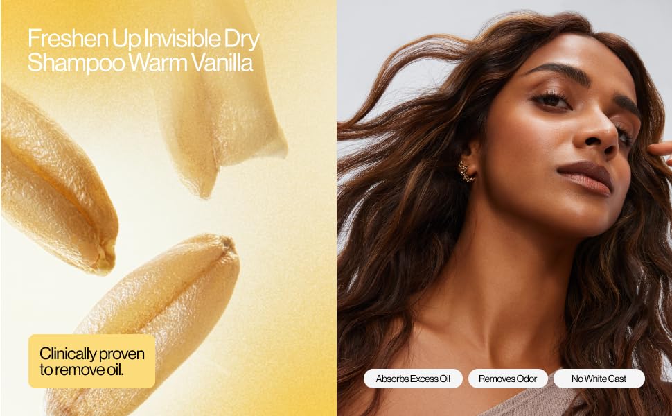 Eva NYC Freshen Up Invisible Dry Shampoo Warm Vanilla is clinically proven to remove oil.