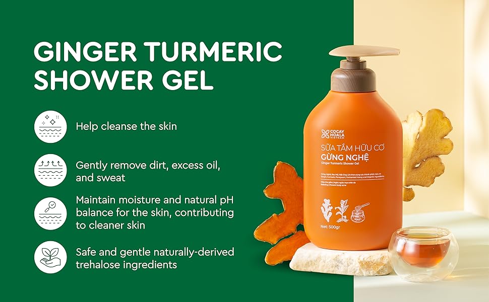 ginger turmeric shower gel