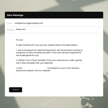 instructions, page, email
