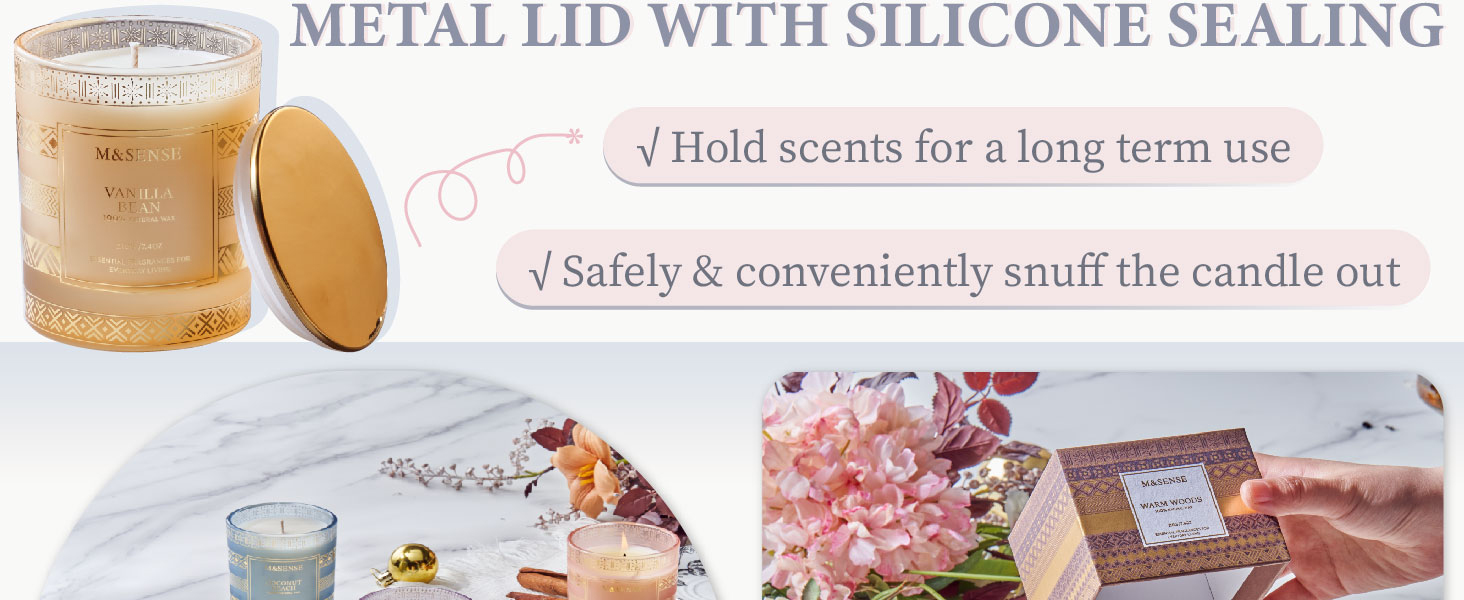 candle gift for women men mom friend Christmas valentines day