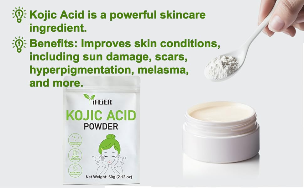 Pure Organic Kojic Acid Powder