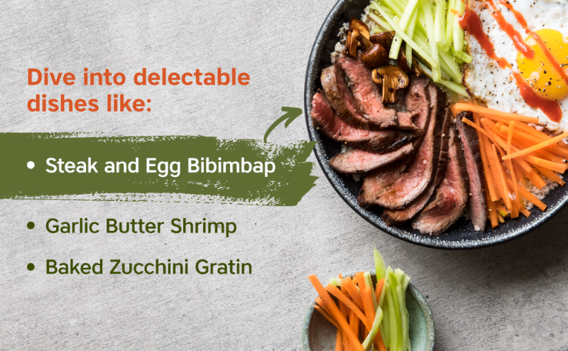 Dive into delectable dishes like: Garlic Butter Shrimp