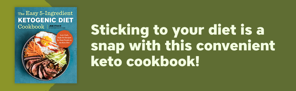 Sticking to your diet is a snap with this convenient keto cookbook!