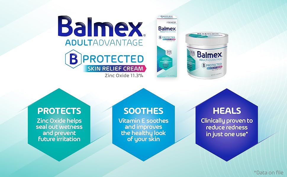 balmex adult advantage diaper rash cream skin relief cream incontinence bladder chafing barrier