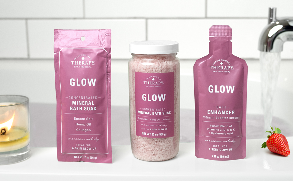 Village Naturals Therapy Glow Bath Products