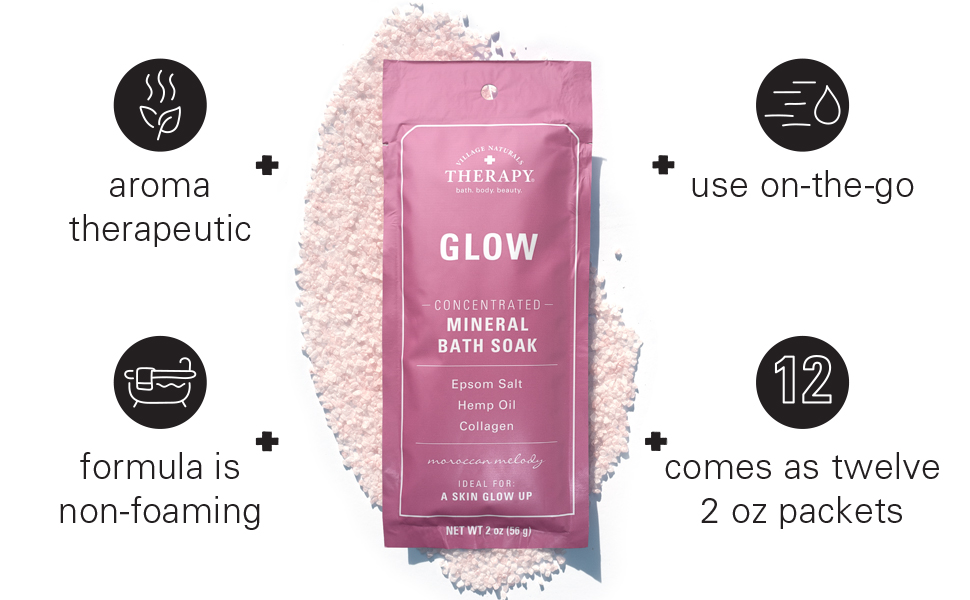 Village Naturals Therapy Glow Concentrated Mineral Bath Soak