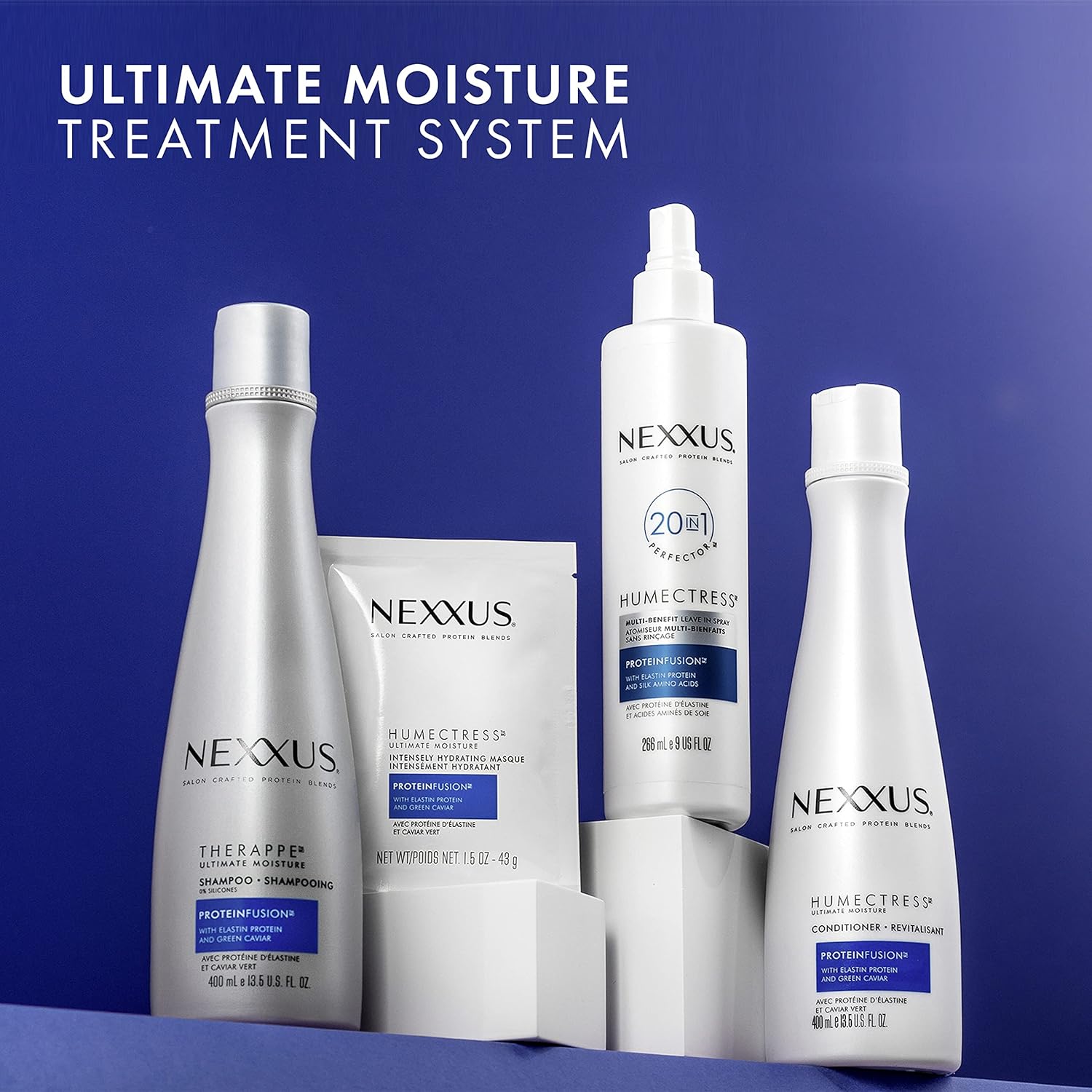 Nexxus Humectress Moisturizing Hair Masque for Dry Hair Pack of 10 deep conditioning hair treatment 1.5 oz - Image 8