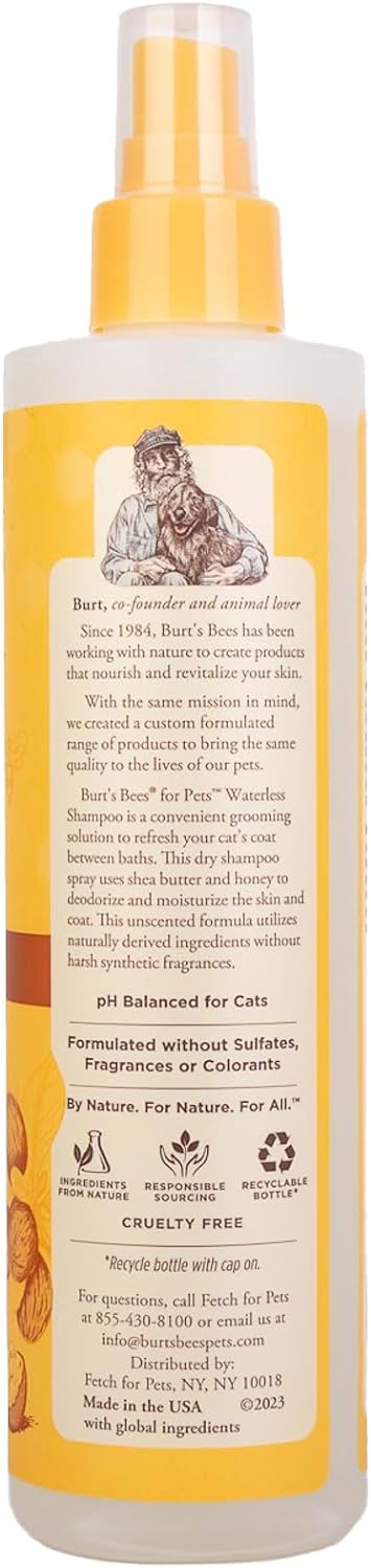 Burt's Bees Pet, Shampoo Waterless Spray Cat, 10 Fl Oz - Image 3