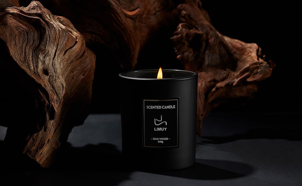 SHANJUQIUMING Rose & Oud Wood Scented Candles