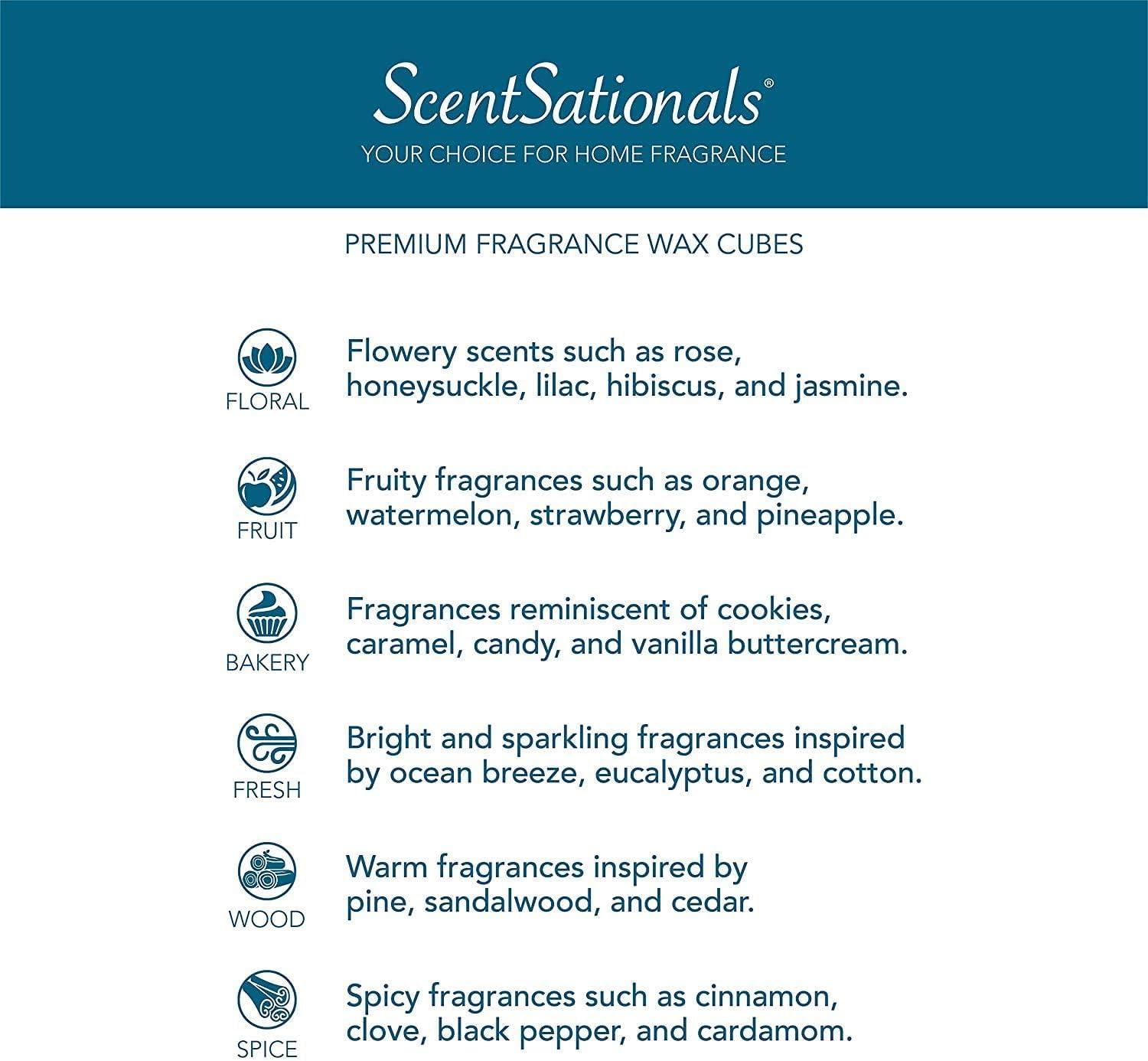 Scentsationals Wax Melts, Wax Cubes Strong Scent -Zen - Long Lasting Scented Melts for Warmer, 10oz (24-Cubes) - Image 6