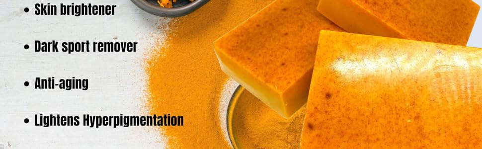 Turmeric soap detail