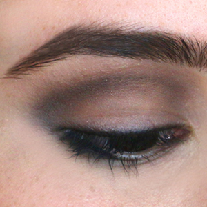 blend the marks down into the eyeline